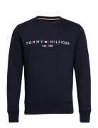 Tommy Logo Sweatshirt Tops Sweatshirts & Hoodies Sweatshirts Blue Tommy Hilfiger