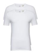 Slim 2Pk Crewneck 1 Twopack Te Tops T-Kortærmet Skjorte White LEVI´S Men