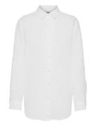 Linen Shirt Tops Shirts Long-sleeved White Lauren Ralph Lauren