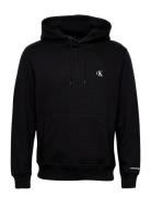 Ck Essential Regular Hoodie Tops Sweatshirts & Hoodies Hoodies Black Calvin Klein Jeans