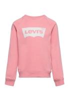Levi's® Key Item Logo Crewneck Long Sleeve Tee Tops Sweatshirts & Hoodies Sweatshirts Pink Levi's