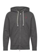 The Original Hm Zip Up Charcoa Tops Sweatshirts & Hoodies Hoodies Grey LEVI´S Men