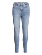 Slfsophia Mw Skinny Mid Blue Jean U Noos Bottoms Jeans Skinny Blue Selected Femme