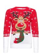 Rudolph's Christmas Jumper Tops Knitwear Pullovers Multi/patterned Christmas Sweats