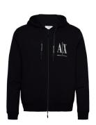 Sweatshirt Tops Sweatshirts & Hoodies Hoodies Black Armani Exchange