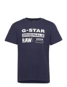 Graphic 8 R T S\S Tops T-Kortærmet Skjorte Blue G-Star RAW