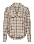 Reese Shirt Tops Blouses Long-sleeved Beige NORR