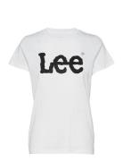 Logo Tee Tops T-shirts & Tops Short-sleeved White Lee Jeans