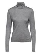 Sividagz Wool Rollneck Noos Tops T-shirts & Tops Long-sleeved Grey Gestuz