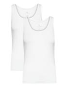 Jbs Of Dk 2-Pack Singlet Fsc Tops T-shirts & Tops Sleeveless White JBS Of Denmark