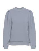 Mika Langærmet Sweatshirt Tops Sweatshirts & Hoodies Sweatshirts Blue Minus