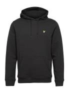 Pullover Hoodie Tops Sweatshirts & Hoodies Hoodies Black Lyle & Scott