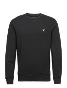 Crew Neck Sweatshirt Tops Sweatshirts & Hoodies Sweatshirts Black Lyle & Scott