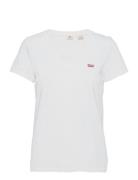 Perfect Vneck White + Cotton Tops T-shirts & Tops Short-sleeved White LEVI´S Women