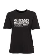 Originals Label R T Wmn Tops T-shirts & Tops Short-sleeved Black G-Star RAW
