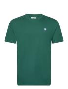Ace Badge T-Shirt Tops T-Kortærmet Skjorte Green Double A By Wood Wood