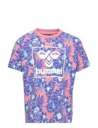 Hmlflower T-Shirt S/S Sport T-Kortærmet Skjorte Multi/patterned Hummel