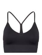 Seamless Graphical Rib Sports Top Sport Bras & Tops Sports Bras - All Black Casall