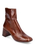 225-Amalric Cuir Vieilli Shoes Boots Ankle Boots Ankle Boots With Heel Brown Jonak Paris