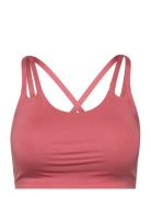 Yoga Luxe Studio Light-Support Fire Bra Sport Bras & Tops Sports Bras - All Pink Adidas Performance