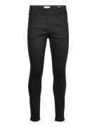 Slh175-Slim Leon 24001 Black Jns Noos Bottoms Jeans Slim Black Selected Homme