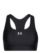 Ua Heatgear Mid Padless Sport Bras & Tops Sports Bras - All Black Under Armour