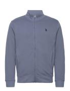 Uspa Sweat Collar/Zip Eran Men Tops Sweatshirts & Hoodies Sweatshirts Blue U.S. Polo Assn.