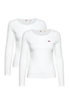 Ls 2 Pack Tee A0787 Ls 2 Pack Tops T-shirts & Tops Long-sleeved White LEVI´S Women