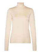 Cc Heart Sofia Turtleneck Blouse Tops T-shirts & Tops Long-sleeved Cream Coster Copenhagen