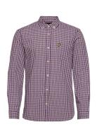 Ls Slim Fit Gingham Shirt Tops Shirts Casual Multi/patterned Lyle & Scott