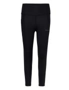 Flattering High Waist 7/8 Tights Sport Running-training Tights Black Röhnisch