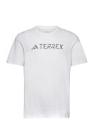 Tx Logo Tee Sport T-Kortærmet Skjorte White Adidas Terrex