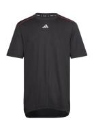 Workout Base Logo T-Shirt Sport T-Kortærmet Skjorte Black Adidas Performance