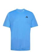 Club Tee Sport T-Kortærmet Skjorte Blue Adidas Performance