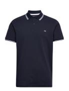 Slhdante Sport Ss Polo Noos Tops Polos Short-sleeved Navy Selected Homme