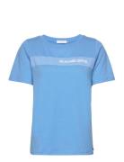 T-Shirt With Game On Print Tops T-shirts & Tops Short-sleeved Blue Coster Copenhagen