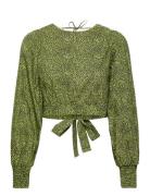 Calliopegz Blouse Tops Blouses Long-sleeved Green Gestuz