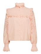 Gillian Shirt Tops Shirts Long-sleeved Coral Notes Du Nord