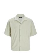 Jprbla Terry Ss Resort Shirt Tops Shirts Short-sleeved Green Jack & J S