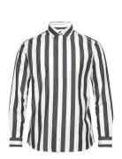 Slhregredster Shirt Stripe Ls W Tops Shirts Casual Black Selected Homme