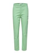 Slfmarina Hw Chino Pants W Bottoms Trousers Straight Leg Green Selected Femme