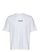 Logo Mid Sleeve Tee Gots Tops T-Kortærmet Skjorte White Resteröds