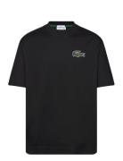 Tee-Shirt&Turtle Neck Tops T-Kortærmet Skjorte Black Lacoste