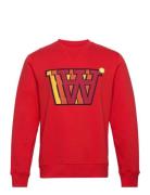 Tye Applique Sweatshirt Tops Sweatshirts & Hoodies Sweatshirts Red Double A By Wood Wood