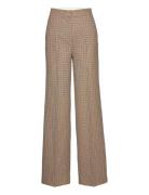 Philine Checked Pants Bottoms Trousers Suitpants Brown IVY OAK