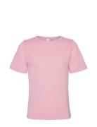 Vmcasjafrancis Ss Top Girl Tops T-Kortærmet Skjorte Pink Vero Moda Girl