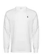 26/1 Jersey-Lsl-Tsh No Pkt Tops T-Langærmet Skjorte White Polo Ralph Lauren