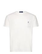 Classic Fit Cotton-Linen Pocket T-Shirt Tops T-Kortærmet Skjorte White Polo Ralph Lauren