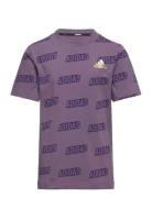 Jb Bluv Q4Aop T Sport T-Kortærmet Skjorte Purple Adidas Sportswear
