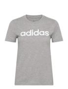 Essentials Slim Logo T-Shirt Sport T-shirts & Tops Short-sleeved Grey Adidas Sportswear